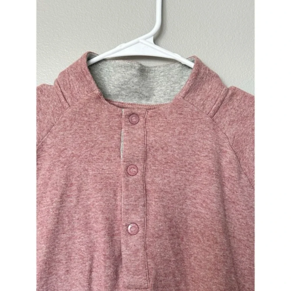 JOHNNIE-O MEN'S WHALING LIGHT HENLEY PULLOVER SWEATER Malibu Red Large Work Golf